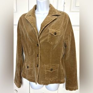 SASHIMI Nordstrom Corduroy Jacket Coat Blazer Camel Tan Brown Wester Wear Pocket